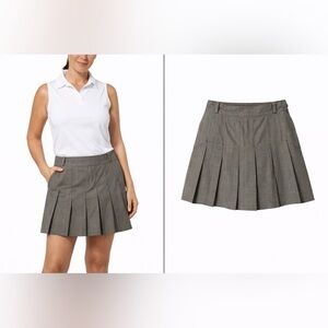Golf Plaid Pleated Skort 14 Cotton | Golf & Pickleball Activewear Liz Claiborne